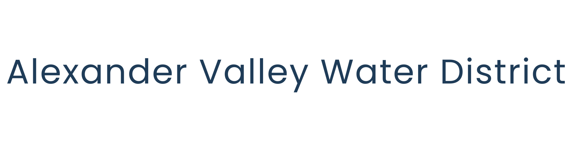 Alexander Valley Water District