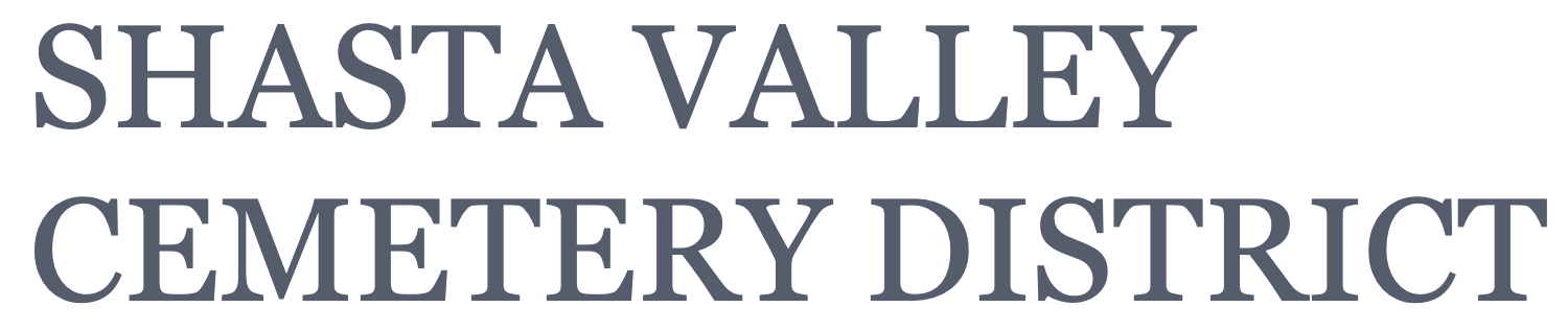 Shasta Valley Cemetery District